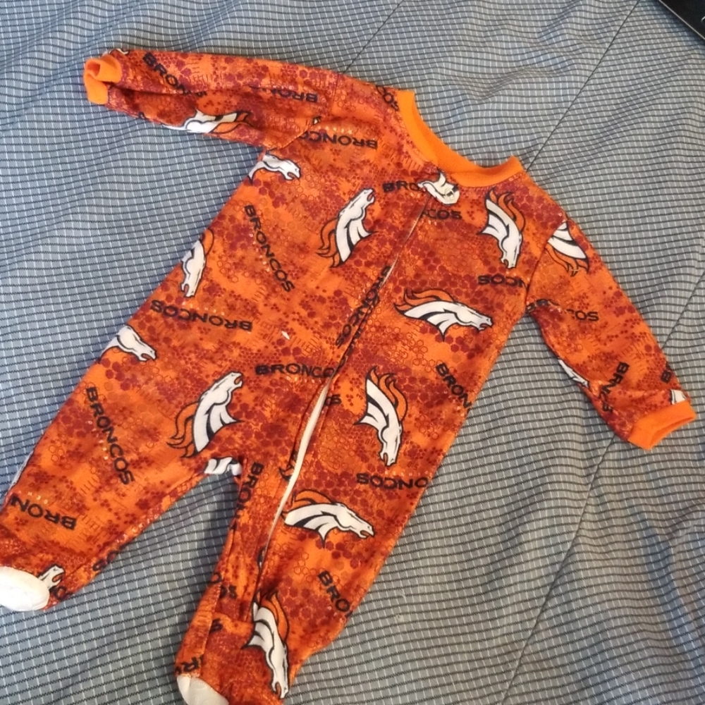 Official bronco broncos sleeper romper
